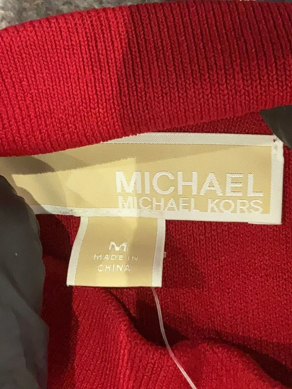 Michael Kors Red Currant Mockneck Sweater Dress – Bell Sleeve – Size S (est.) - Picture 5 of 7